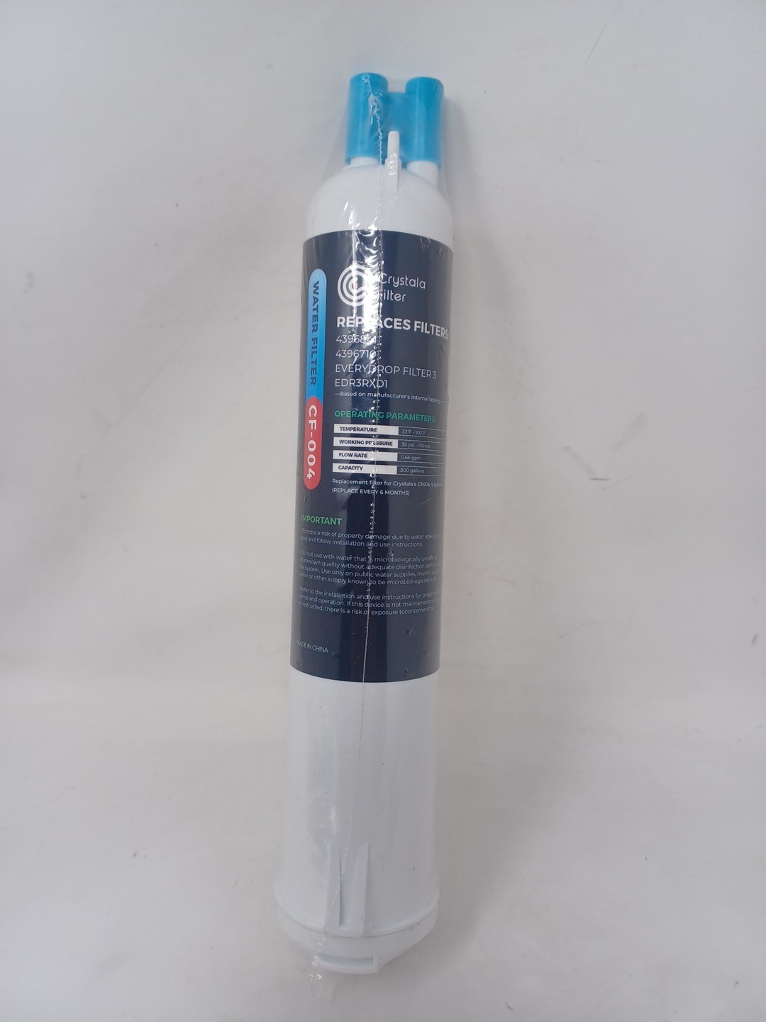 1 Crystala Filter Cf-004, Replacement For 4396841, 4396710, edr3rxd1