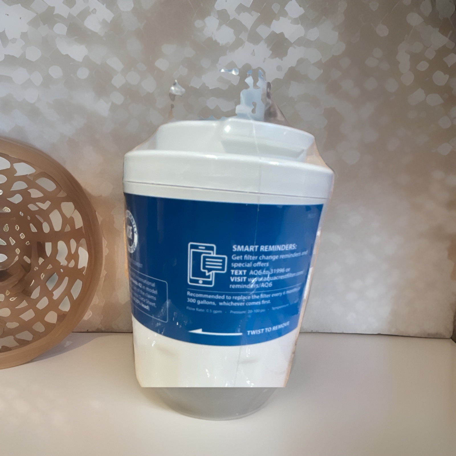 AquaCrest AQF-UKF7003 Refrigerator Water Filter 2-Pack For Samsung Aquarius