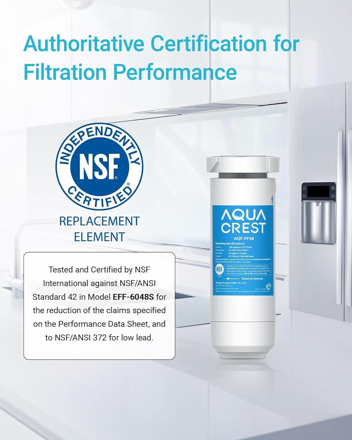 3PCS Water Filter For GE XWF, QNE27, GSE25, GSS23, GSS25, GZS22, CZS22, GYE18