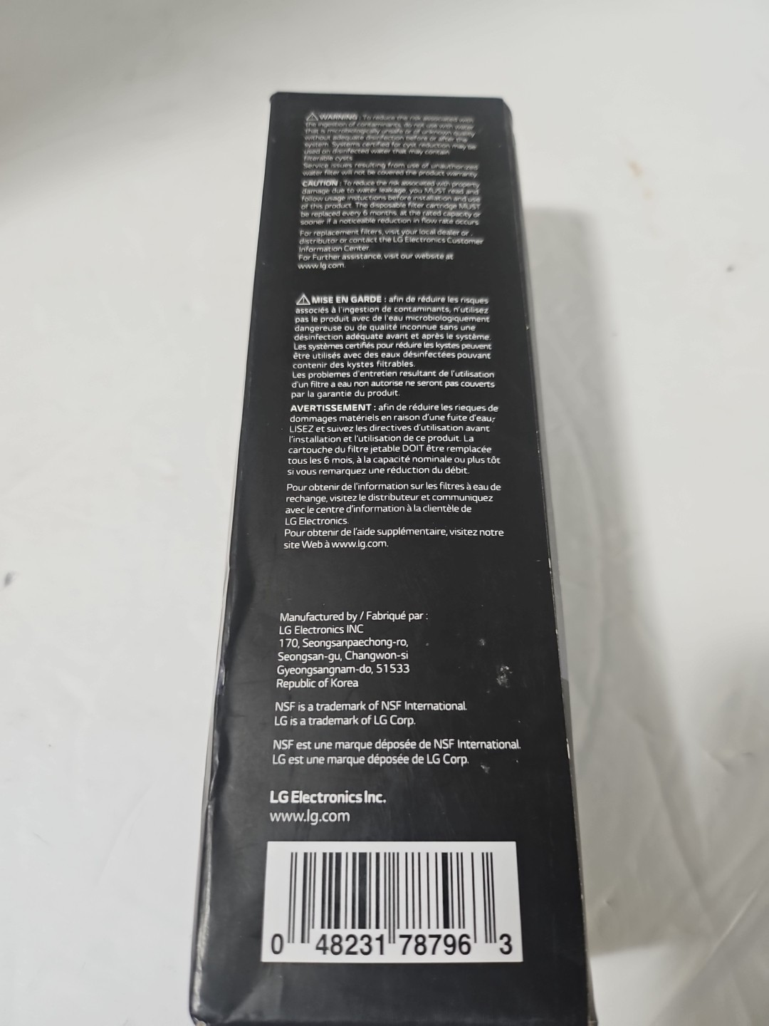 LG LT1000P Refrigerator Water Filter Replacement Cartridge