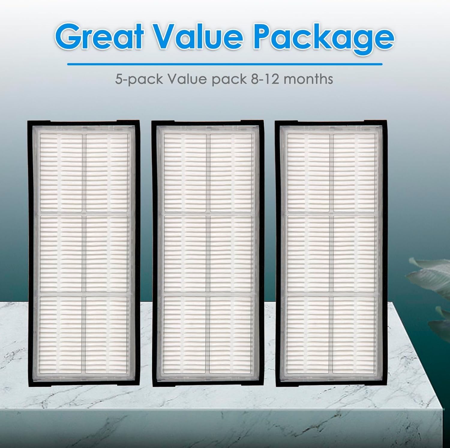 3 Pieces S8 Filter Compatible with Roborock S7 S7 Max Ultra S7 MaxV Ultra S7