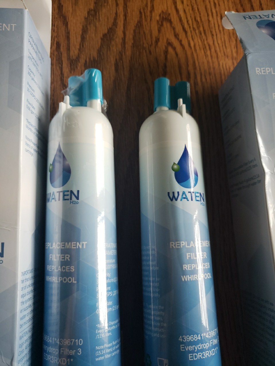 2 Waten H20 Replacement Filters For 4396841 *4396710 Filter 3 EDR3RXD1 New Other
