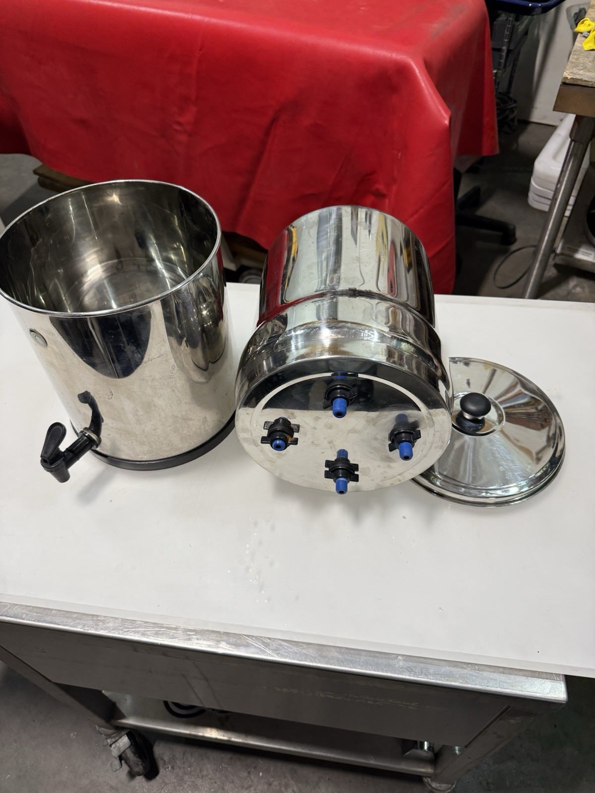Gravity-fed Water Filter System 2.25G Countertop Stainless Steel w/ 2 Filters