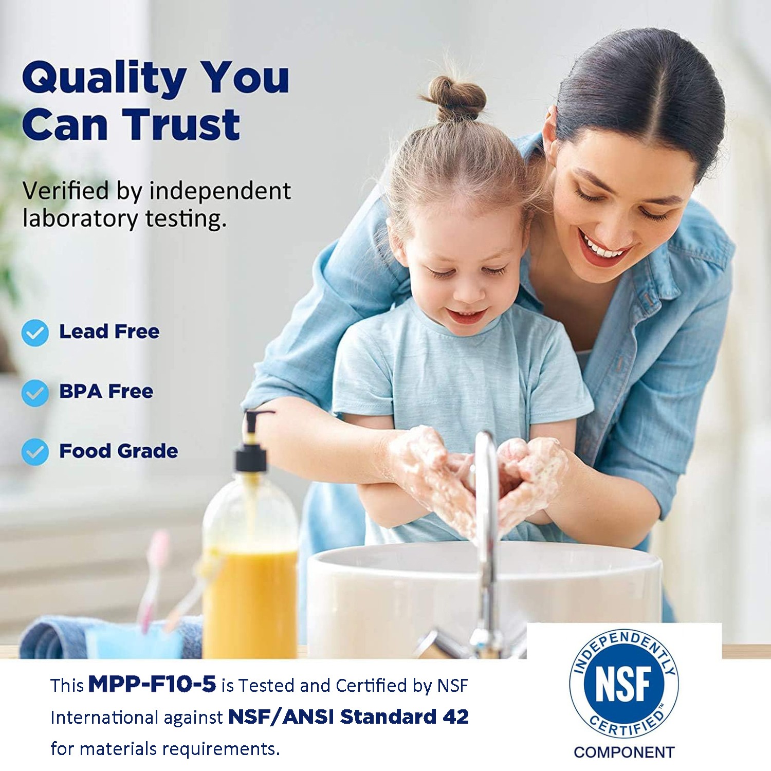 1-100 Pack 1/5/10/20/25/50 Micron 10″x2.5″ Sediment Water Filter Whole House NSF