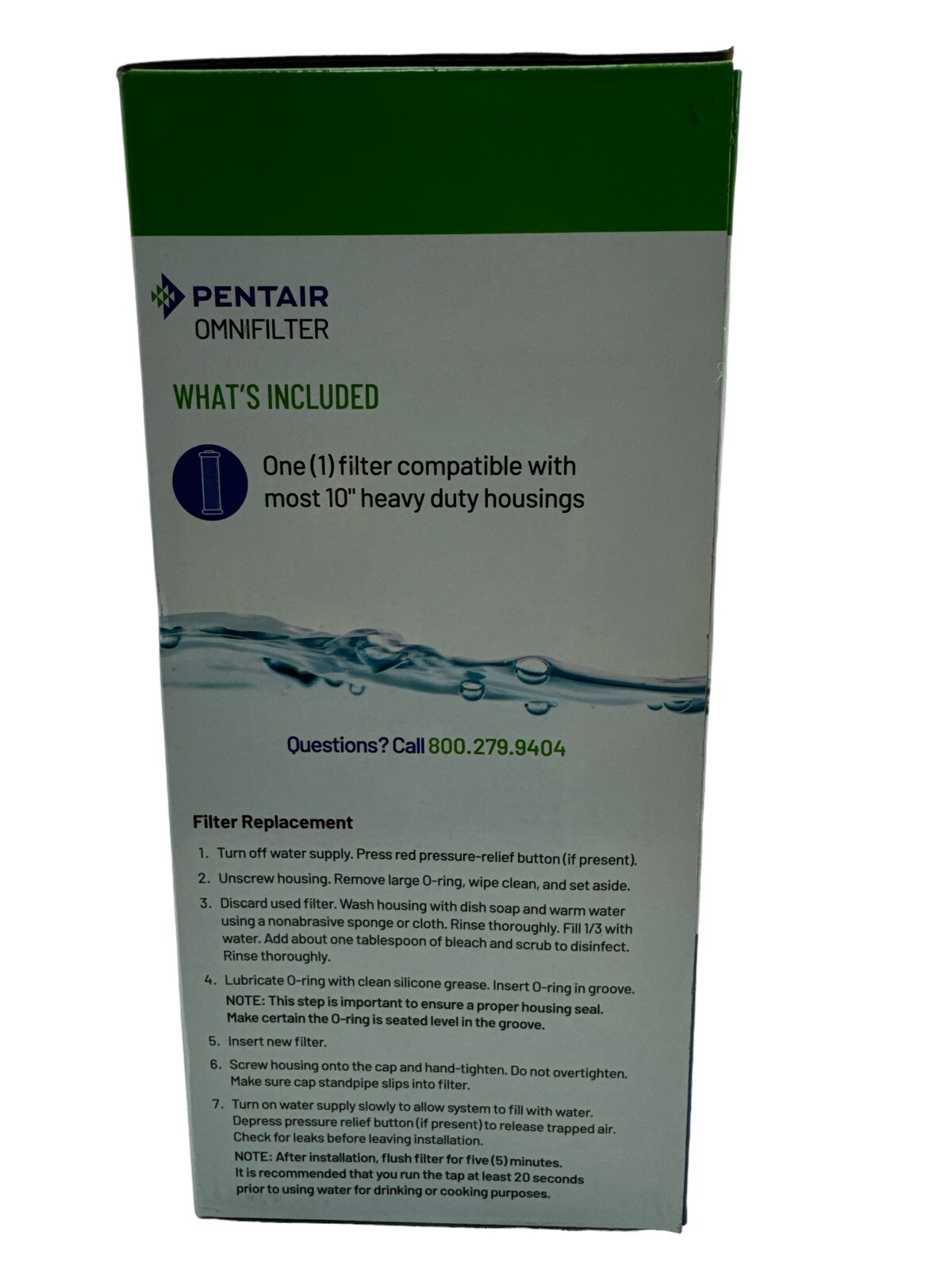 Pentair OMNIFilter 10 Inch Sediment Water Filter DGD-5005 New