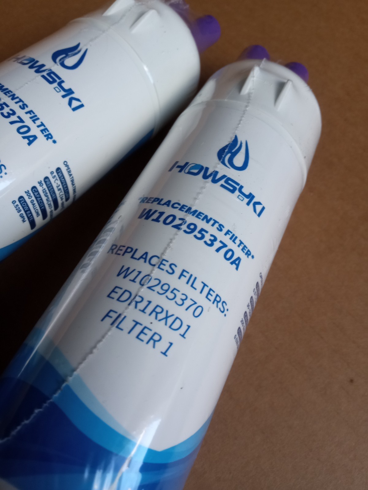 4 Pck Fridge Filter – EDR1RXD1, W10295370A, Filter 1, 46-9081, 46-9930, KAD1RXD1