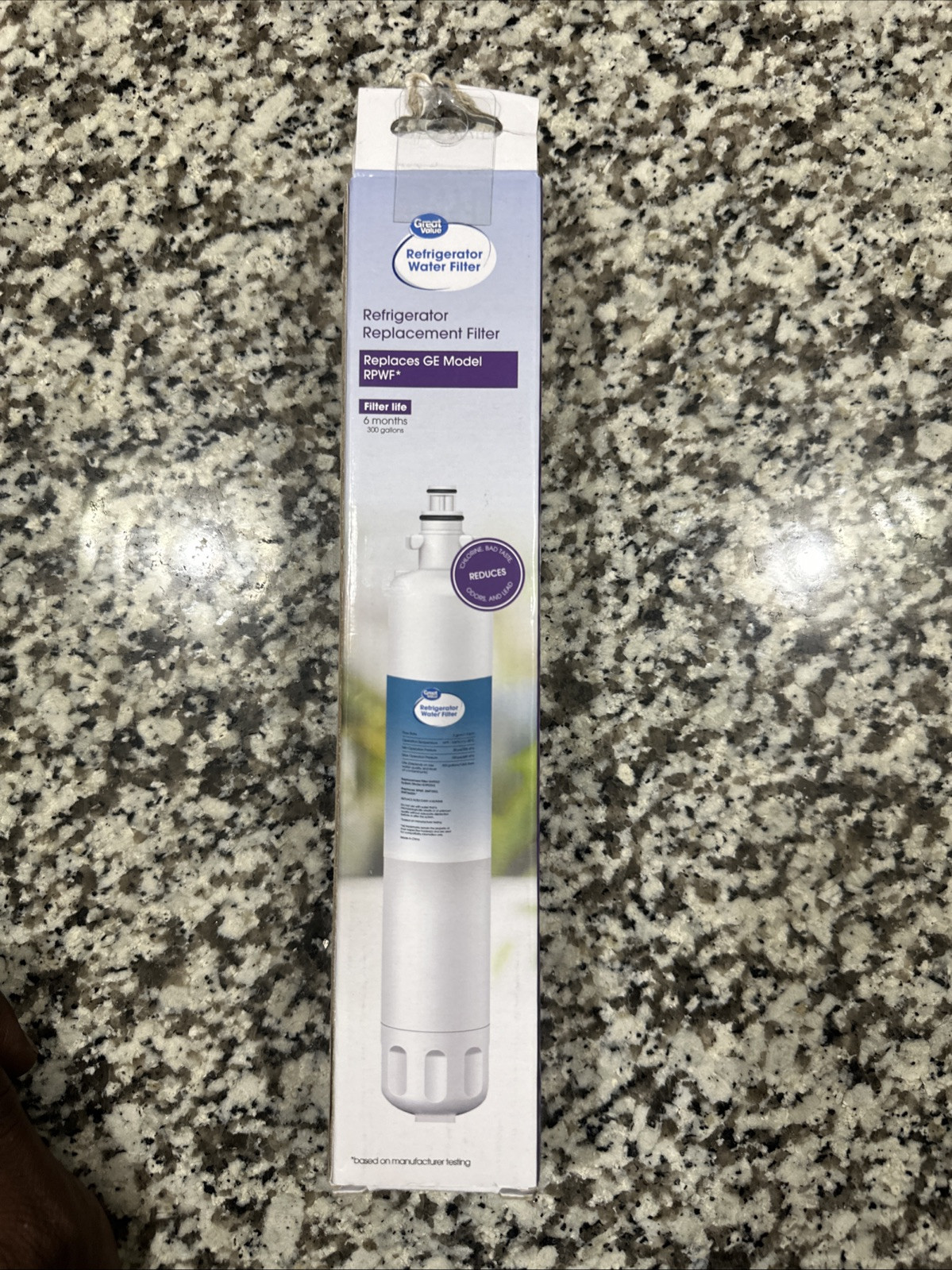 Great Value Refrigerator Water Filter Replaces Ge Model RPWF 6months 300 gallons