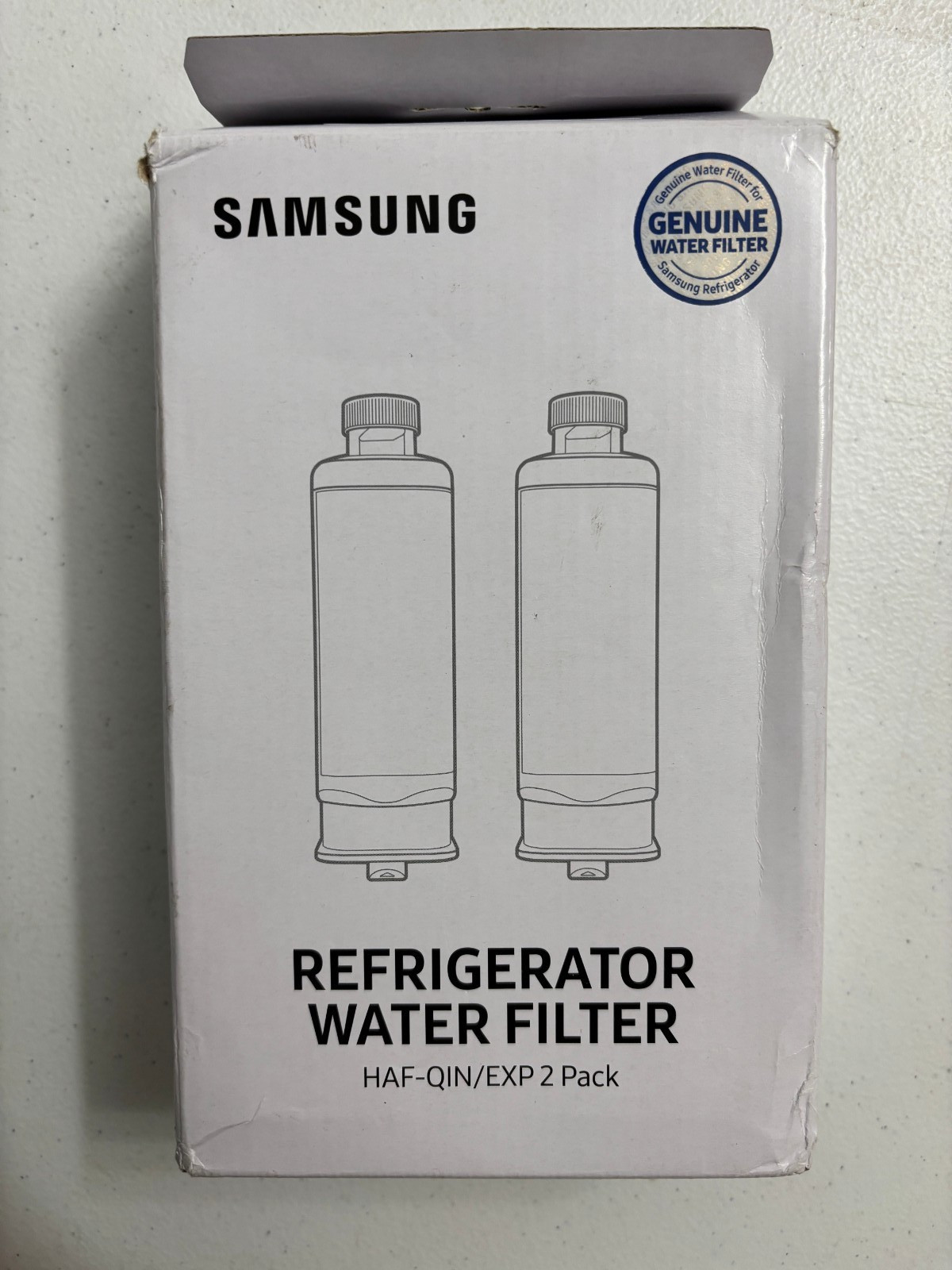 For Samsung Genuine Refrigerator Water Filter HAF-QIN/EXP 2 Pack DA97-17376B