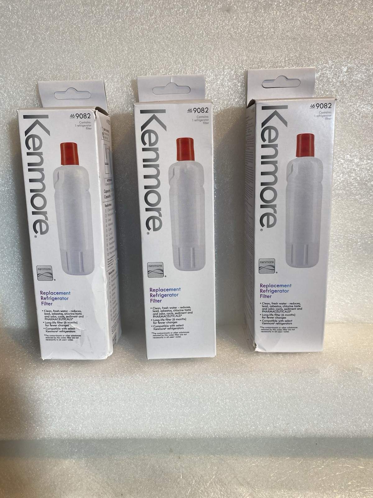3 Pack Kenmore 9082 469082 Refrigerator Water Filter New Sealed 46-9082 US ship