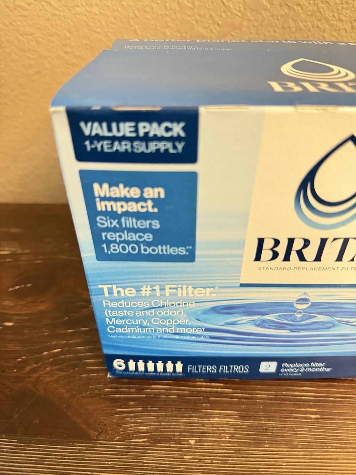 Brita Replacement Water Filter 6 Pack Value Pack New, New Other