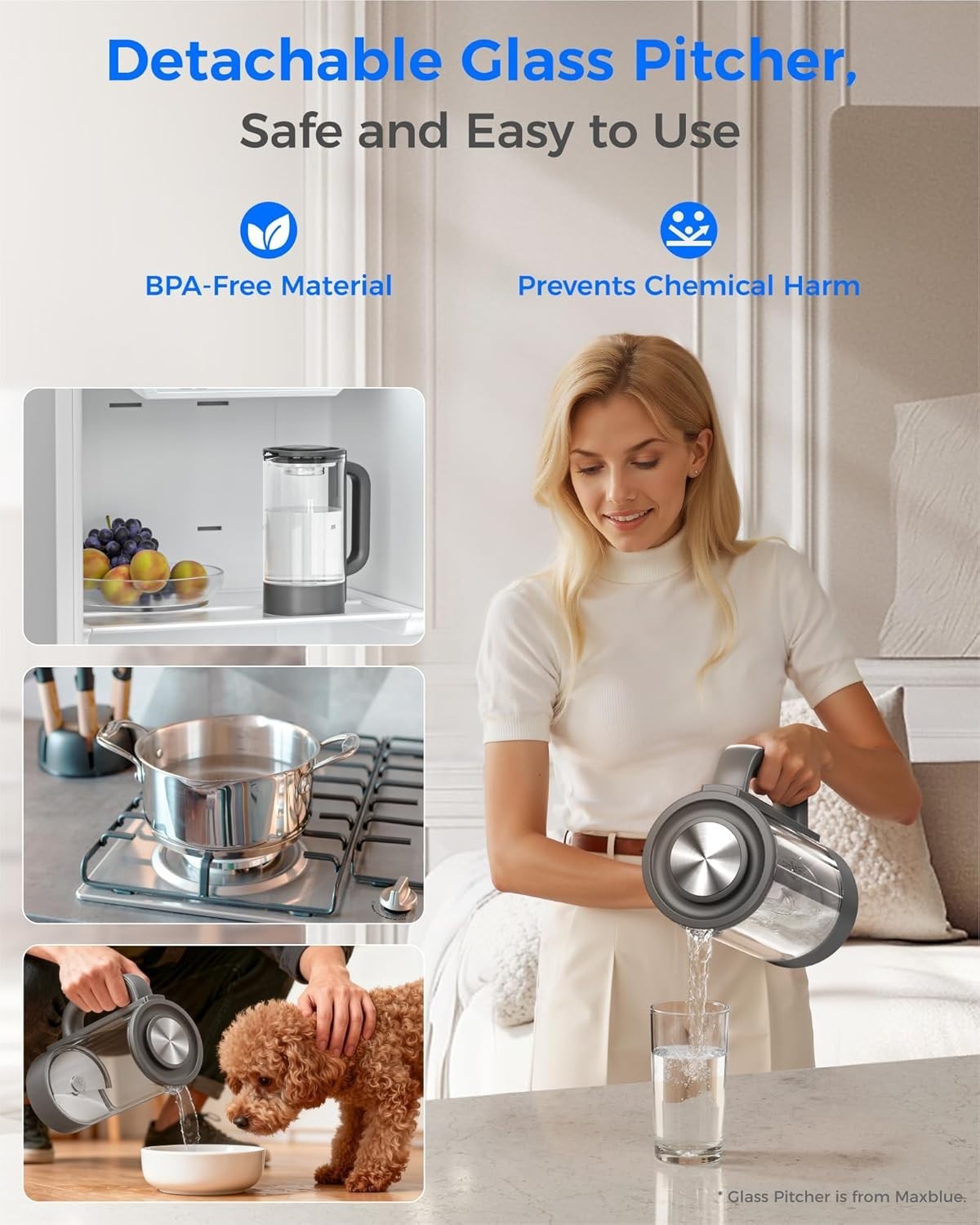 Waterdrop M6H Instant Hot Reverse Osmosis System Countertop Water Filter 7-Stage