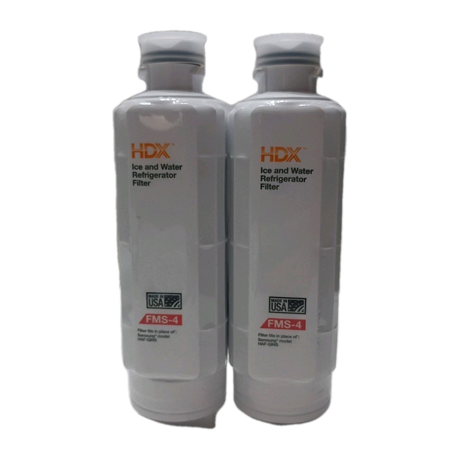 HDX FMS-4 Refrigerator Water Filter Replacement for Samsung HAF-QINS, 2 Pack
