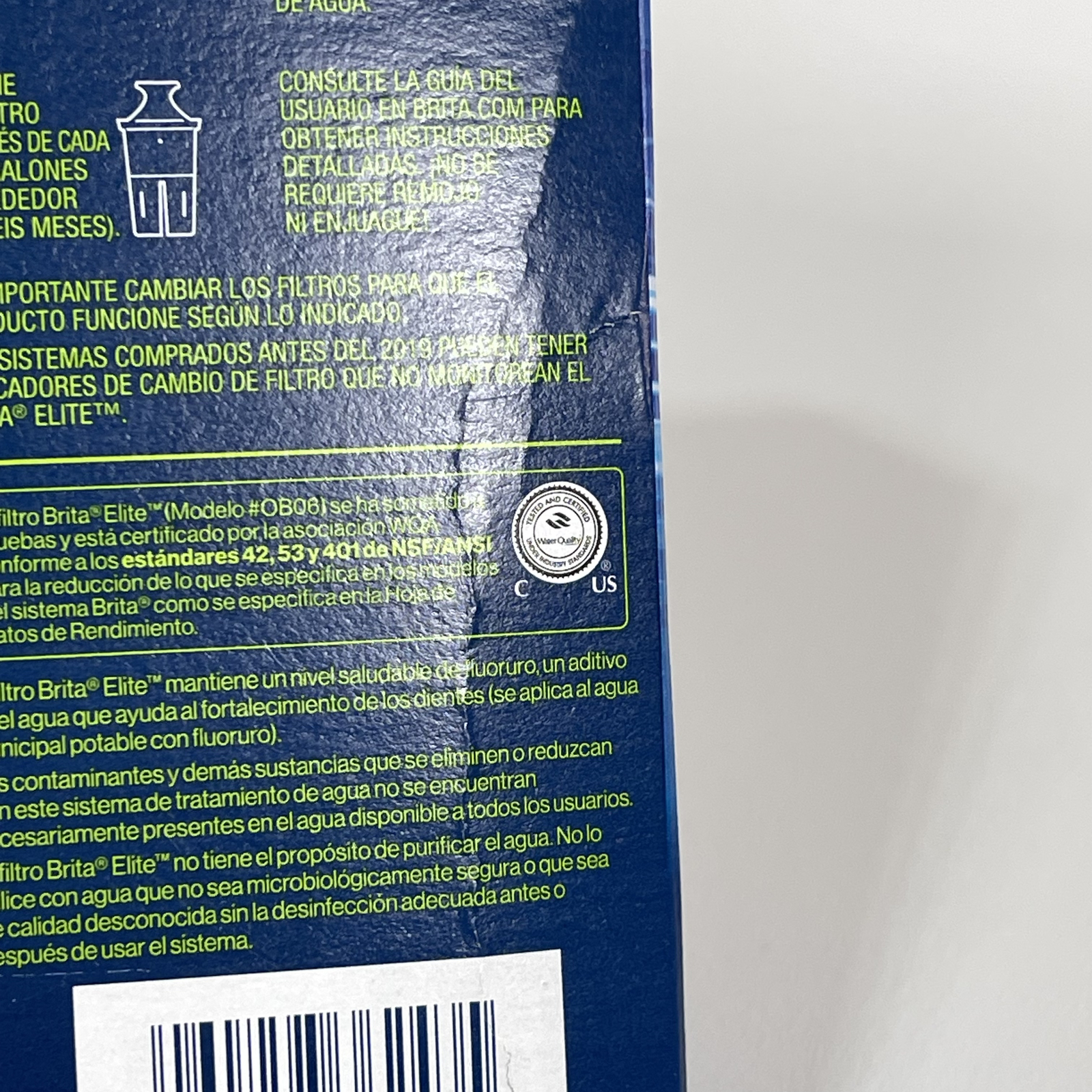 (Pack of 5) Brita Elite Replacement Filter for Brita Water Pitchers (OB06) – New