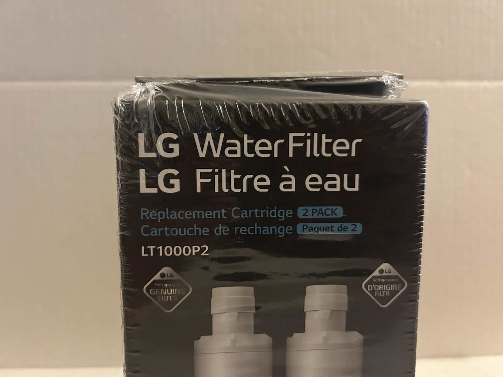 2pk LG Refrigerator Water Filter LT1000P2 Replacement Cartridge Genuine