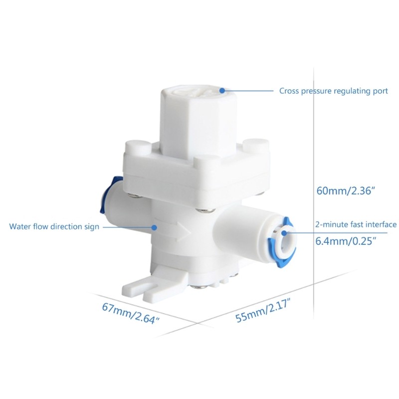 1/2in 3/8in 1/4in Plastic Pressure Reducing Valve Water Pressure Regulator