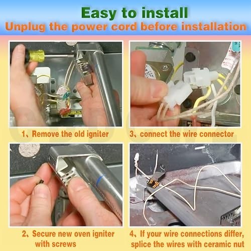 2-Pack Igniter for Samsung NX58 Series Ovens, Compatible with Multiple Models
