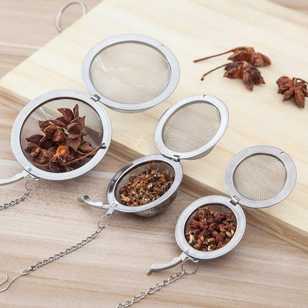 3pcs Stainless steel fine mesh seasoning ball kitchen soup spice stew filter …