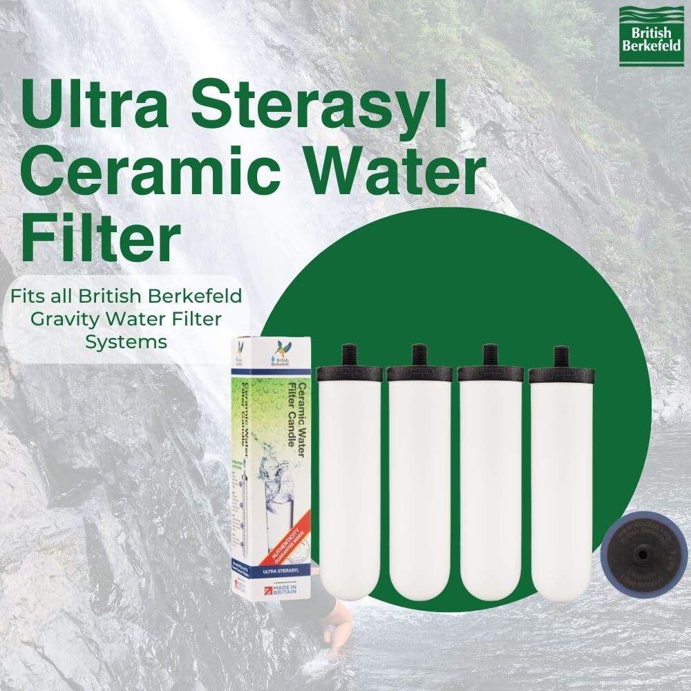 British Berkefeld Super Sterasyl Ceramic Water Filters – Fits All Berkey Systems