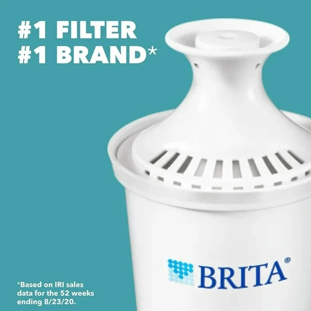 Brita Small 5 Cup Water Filter Pitcher with 1 Standard Filter, BPA Free – RED