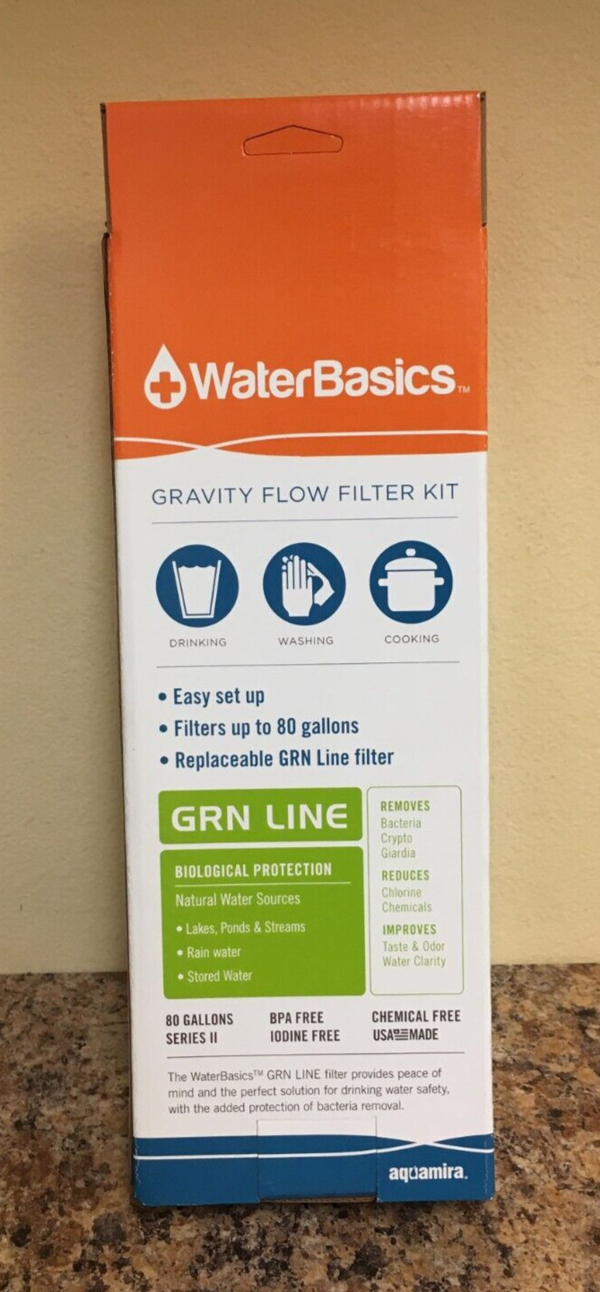 Aquamira WaterBasics 67251 Gravity Flow Filter Kit
