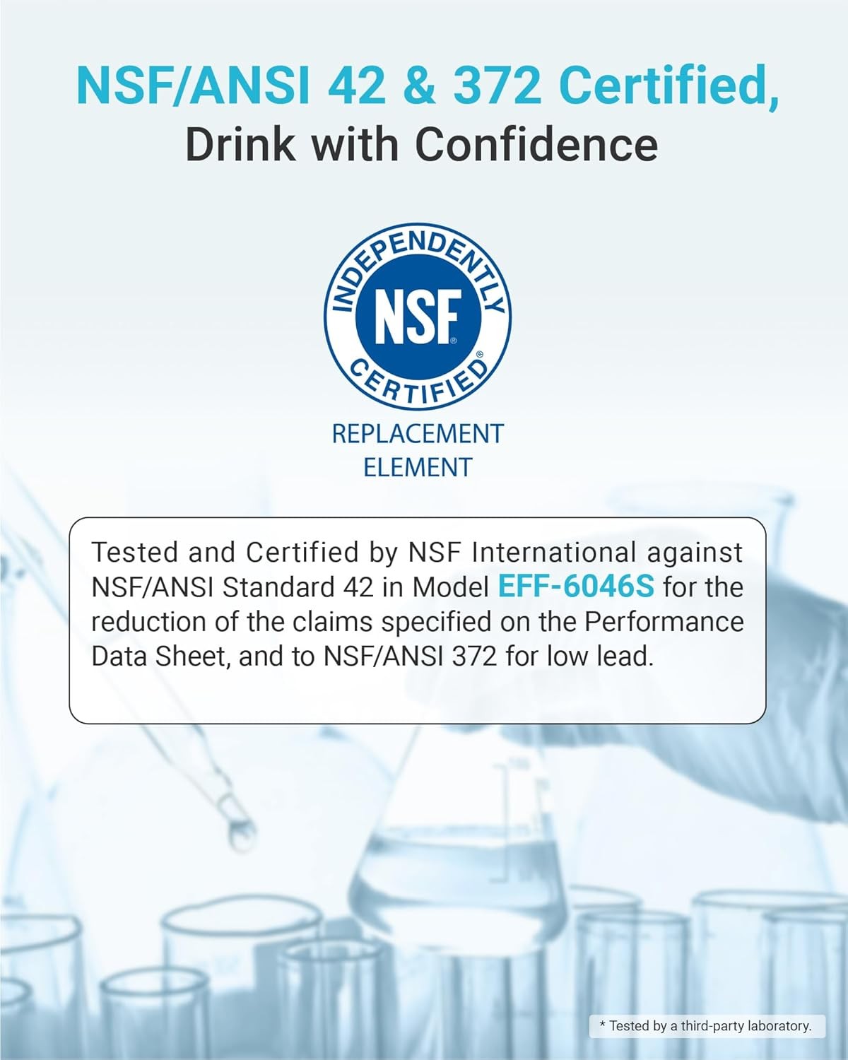 AQUA CREST ADQ747935 Refrigerator Water Filter Replacement for LG® LT1000P®（2）