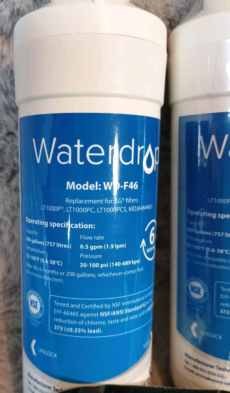 waterdrop replacement filter Model: WD-F46