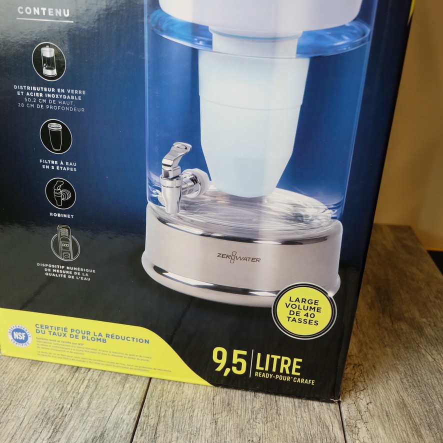 Zero Water 40 Cup Water Filter 2.5 Gallon Beverage Dispenser & Meter PLEASE READ