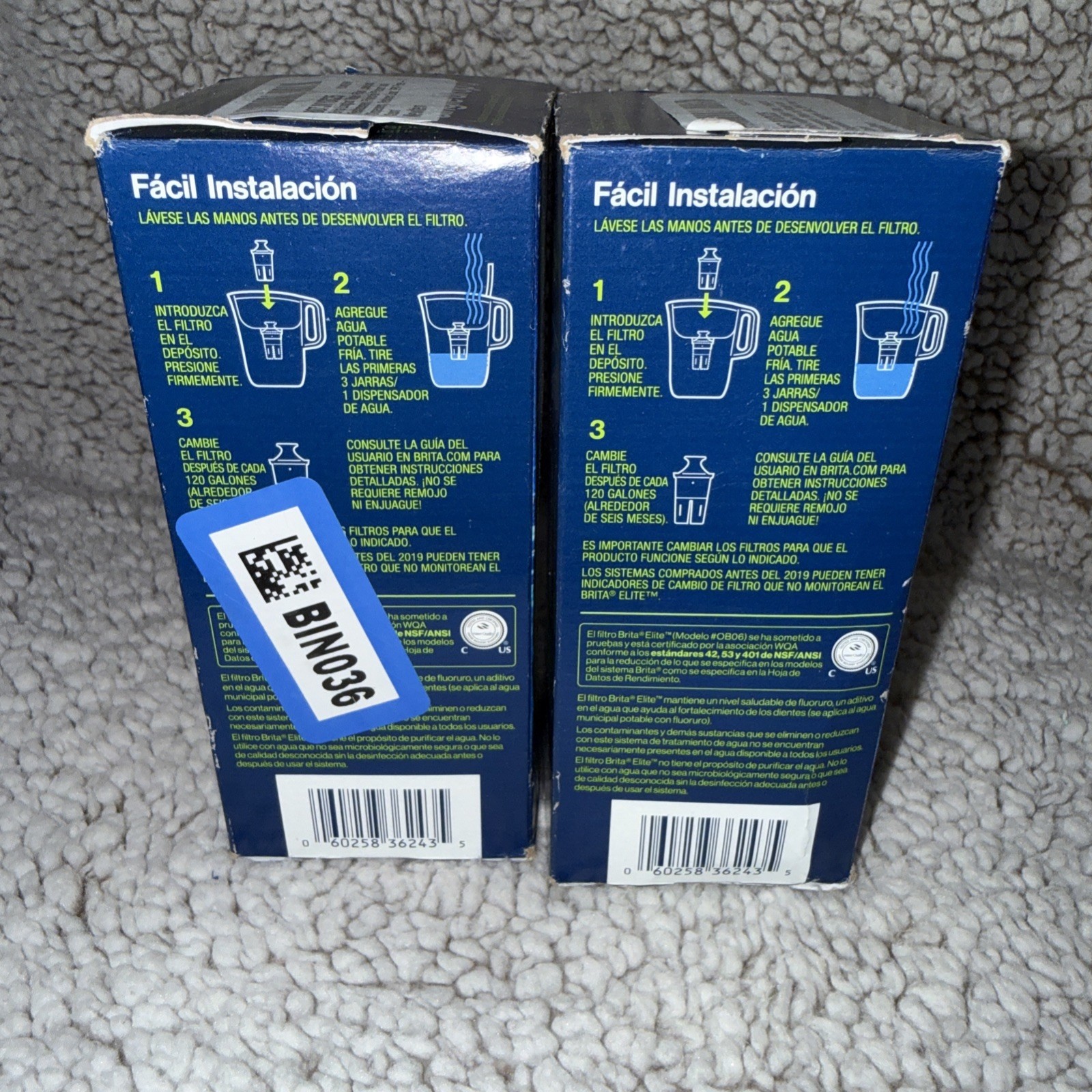 (lot Of 2) Brita Elite Replacement Water Filter for Pitchers & Dispensers