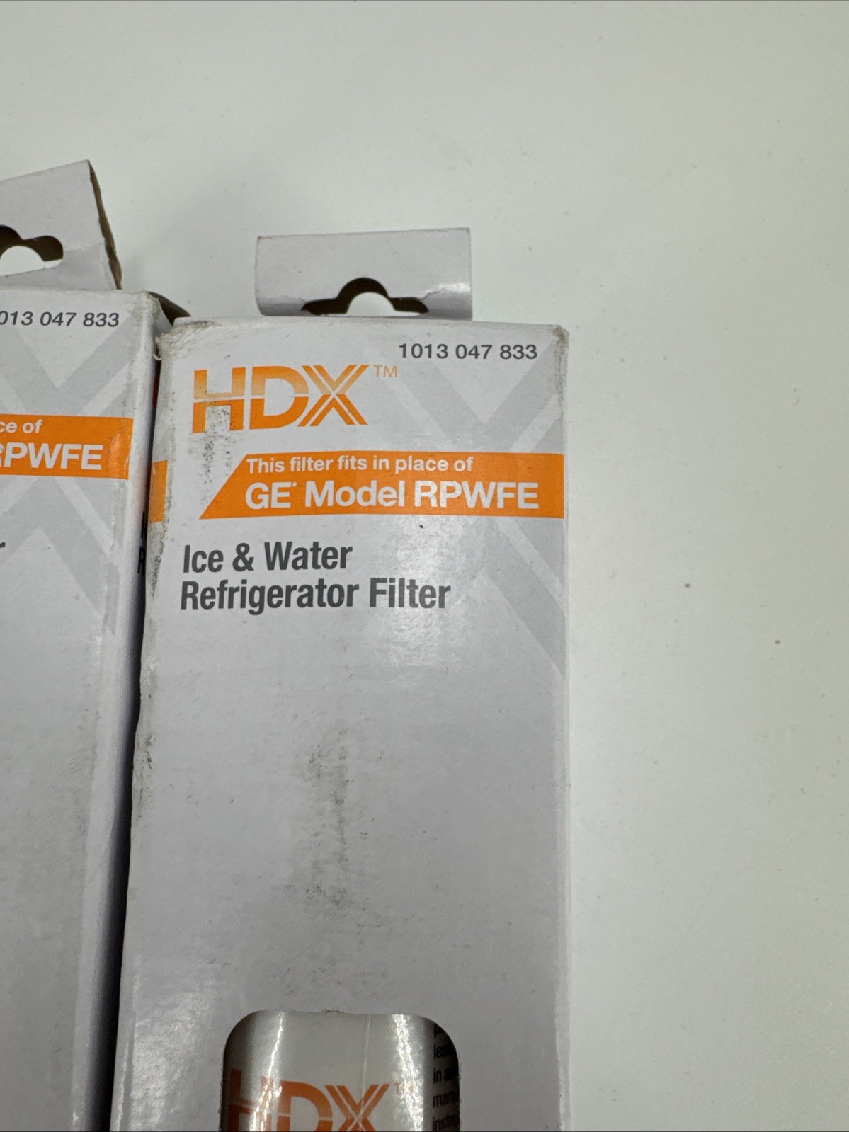 Lot of 2 HDX EQG-2-S Refrigerator Water Filter for GE Model RPWFE Fast Shipping.