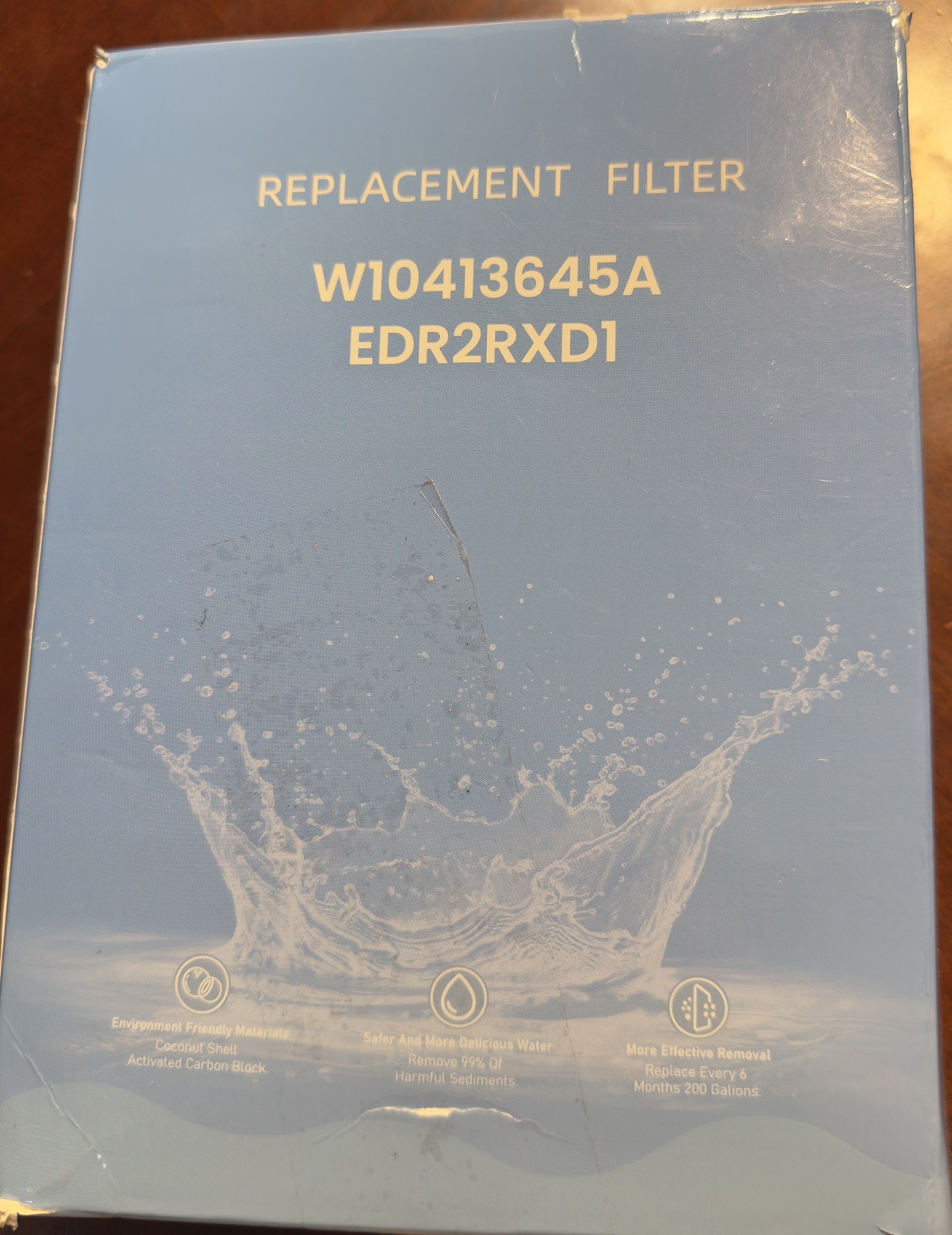3 pack EDRARXD1 Water Filter Replacement Compatible with Whirlpool EDRARXD1
