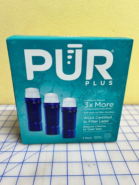 PUR PLUS 3x More 3-in-1 Water Pitcher Replacement Filter 3 Pack PPF951K NIB