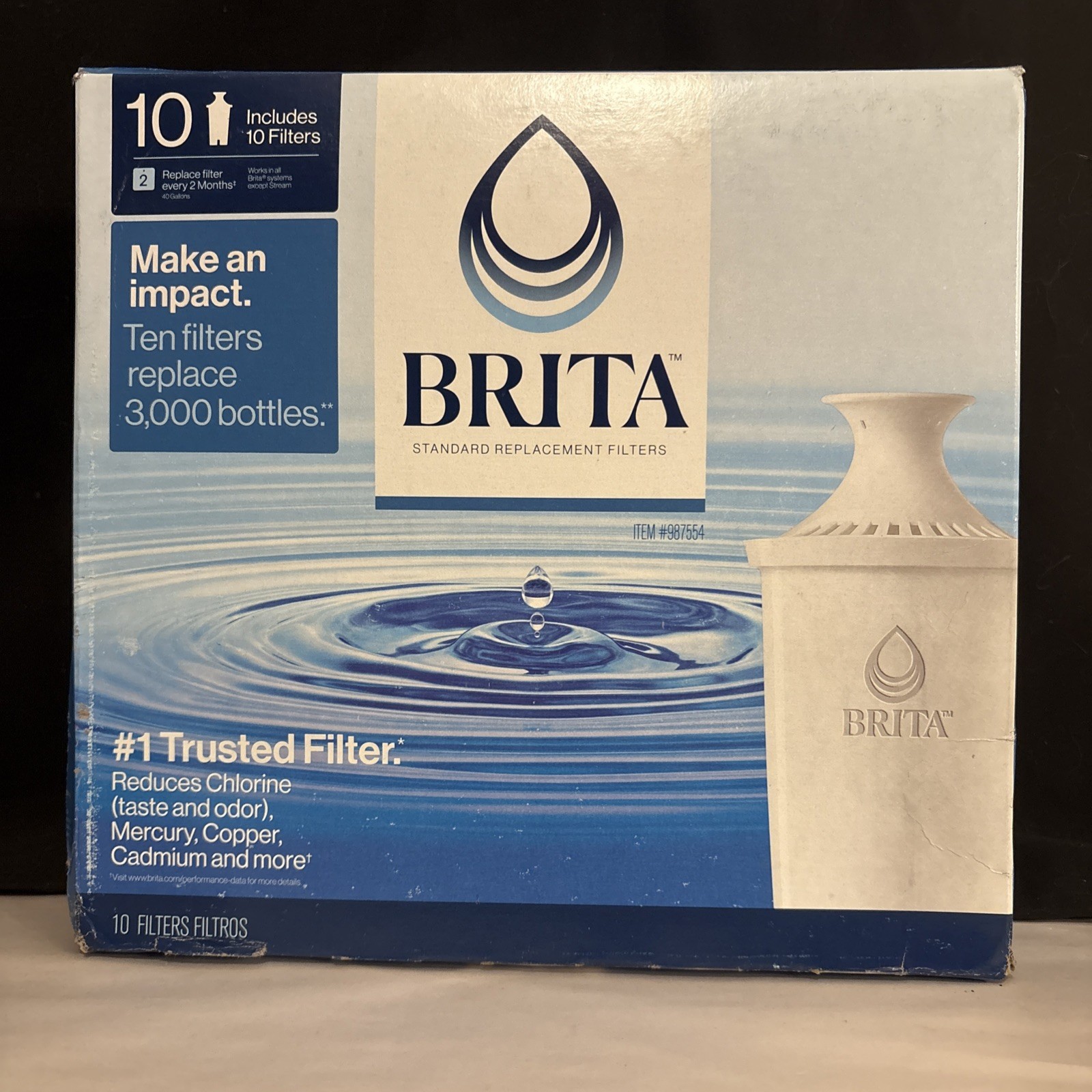 New Brita Replacement Water Filters, 10-pack – #987554 *READ