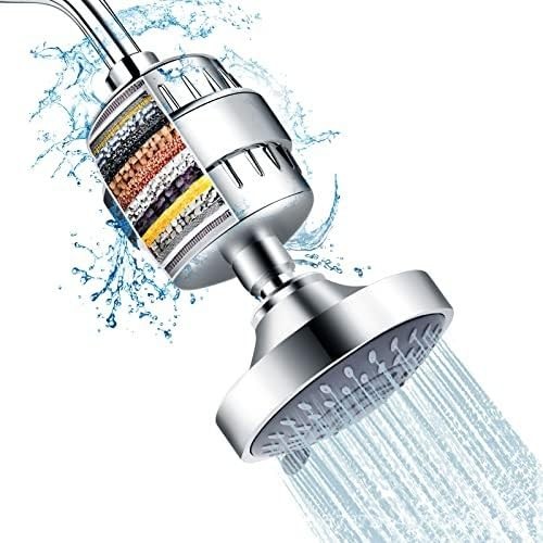 Heavy Duty Shower Filter Family 25-Stage Filtration Removes 99% Lead, Chlorin…