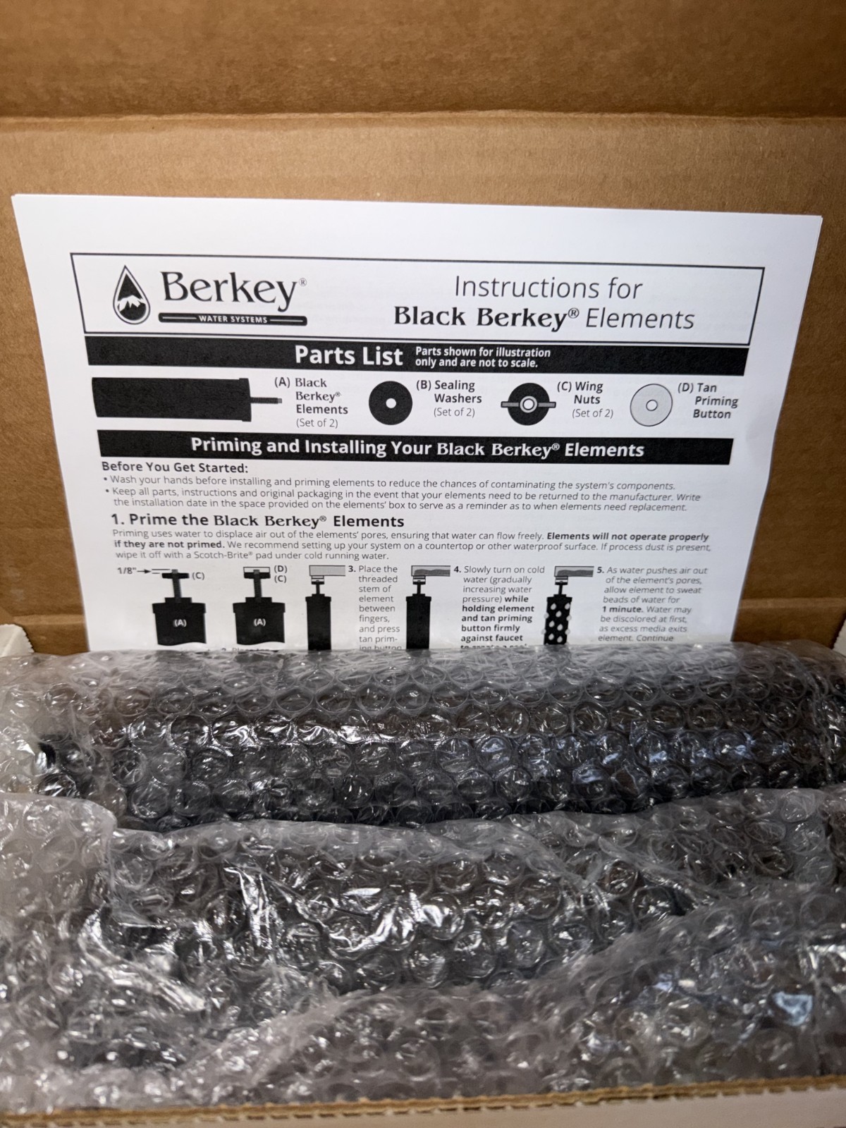 Black Berkey® Filters BB9-2 Authentic Cartridge New