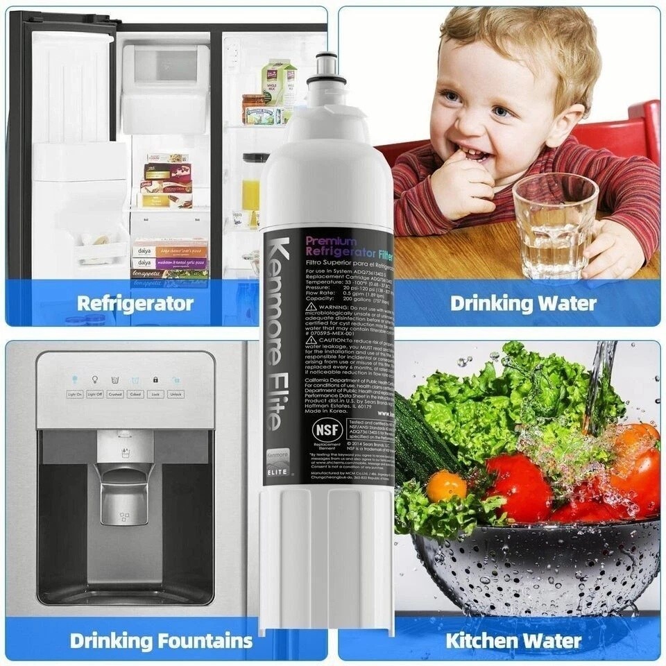 Lot Kenmore Elite 9490 46-9490 Refrigerator Water Filter Fit LT800P ADQ73613402
