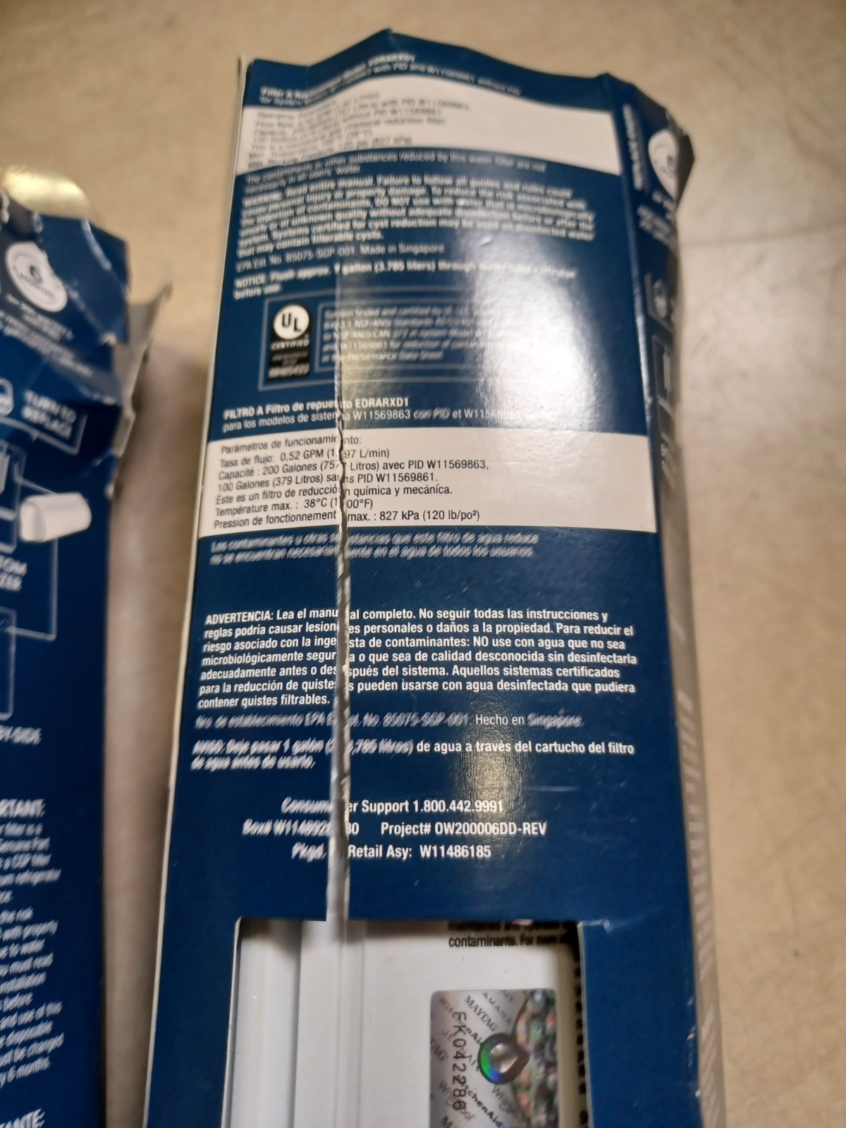 Lot Of 2 Everydrop Ice and Water Refrigerator Filter A EDRARXD1 SEALED