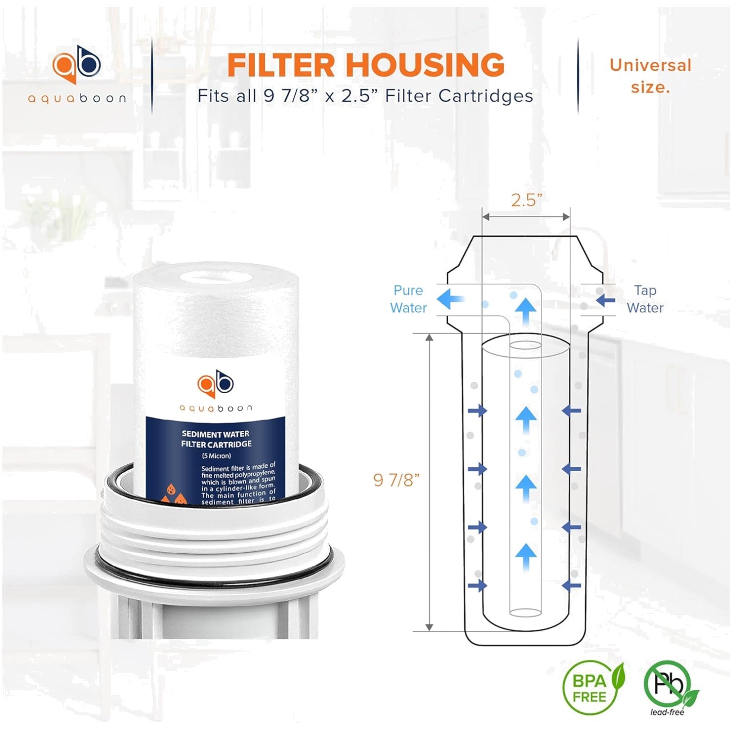 Long-lasting Sediment Filter Cartridge for Home Appliances