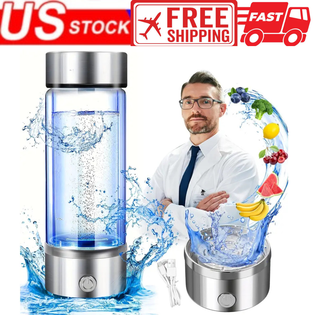 Hydrogen Rich Alkaline Water Ionizer Generator Bottle Cup Portable Mug 420ml USB