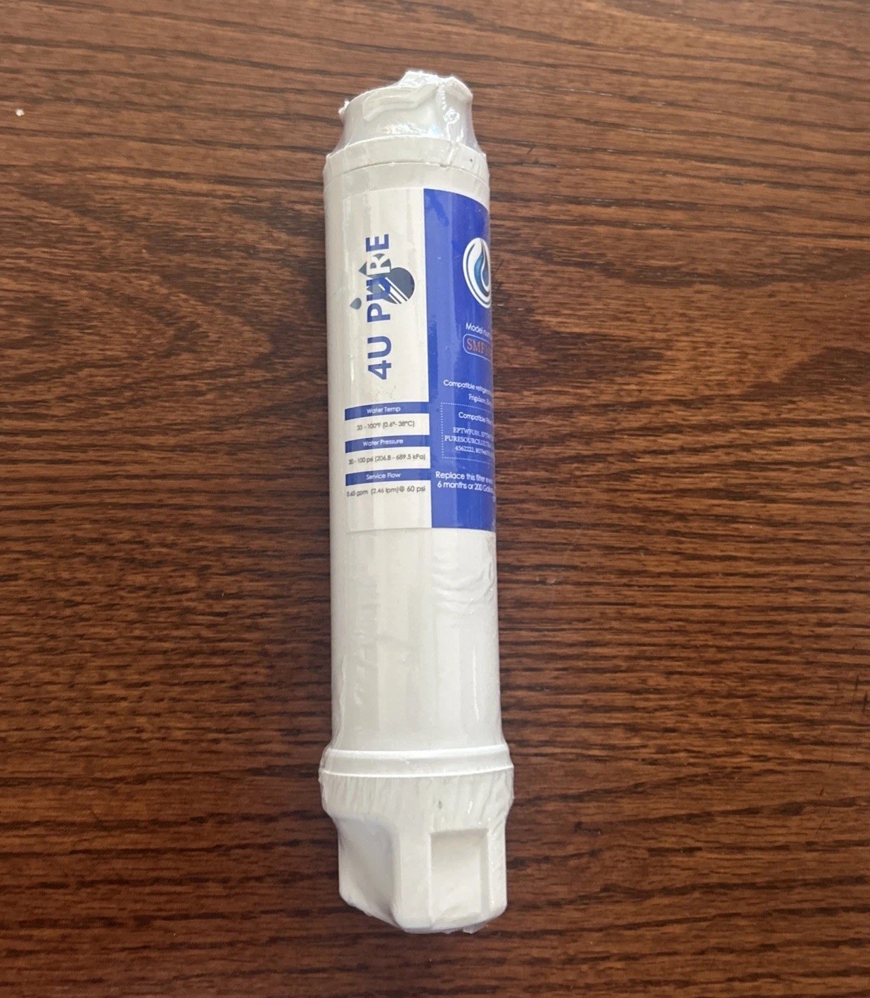 4U Pure SMF1007 Replacement Water Filter – Refrigerator – 200 Gallons – Sealed