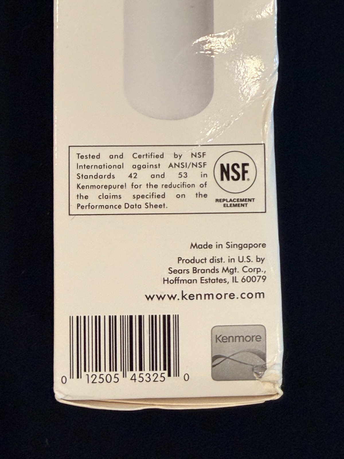 Kenmore 46-9999 9999 Replacement Refrigerator Water Filter, White USA