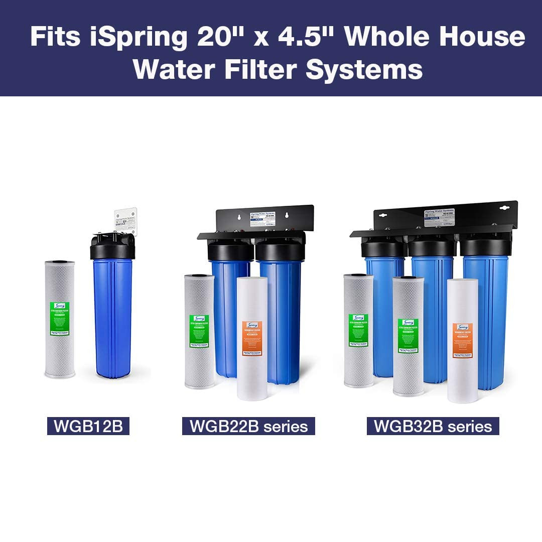 FC25B Whole House Water Filter, CTO Carbon Block, 20” X 4.5” for Sediment & Chlo