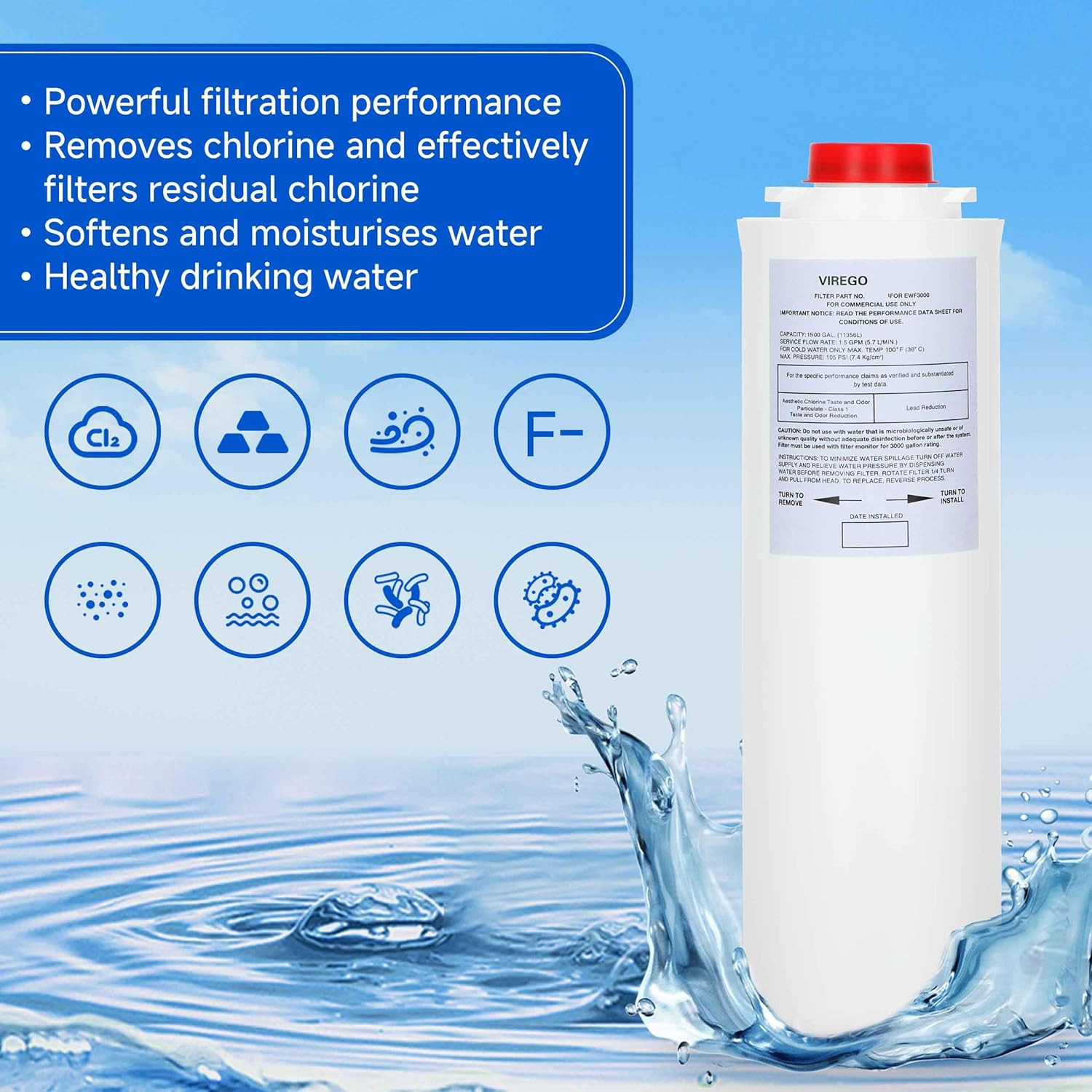 55897-C Filter for Halsey Taylor 558-9-8-C 513-00-C 558-98-C Water Fountains