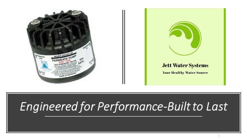 Permeate Pump. Aquatec ERP-500 For Reverse Osmosis (Mounting Options)