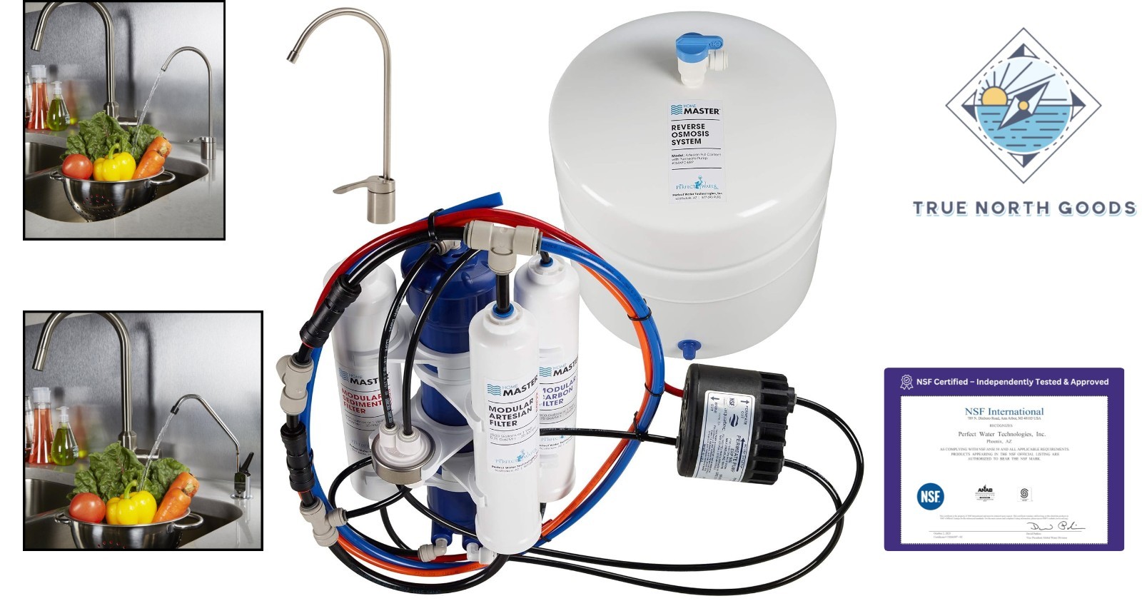 7-Stage Water Filtration System with Fast Fill Rate and Remineralization