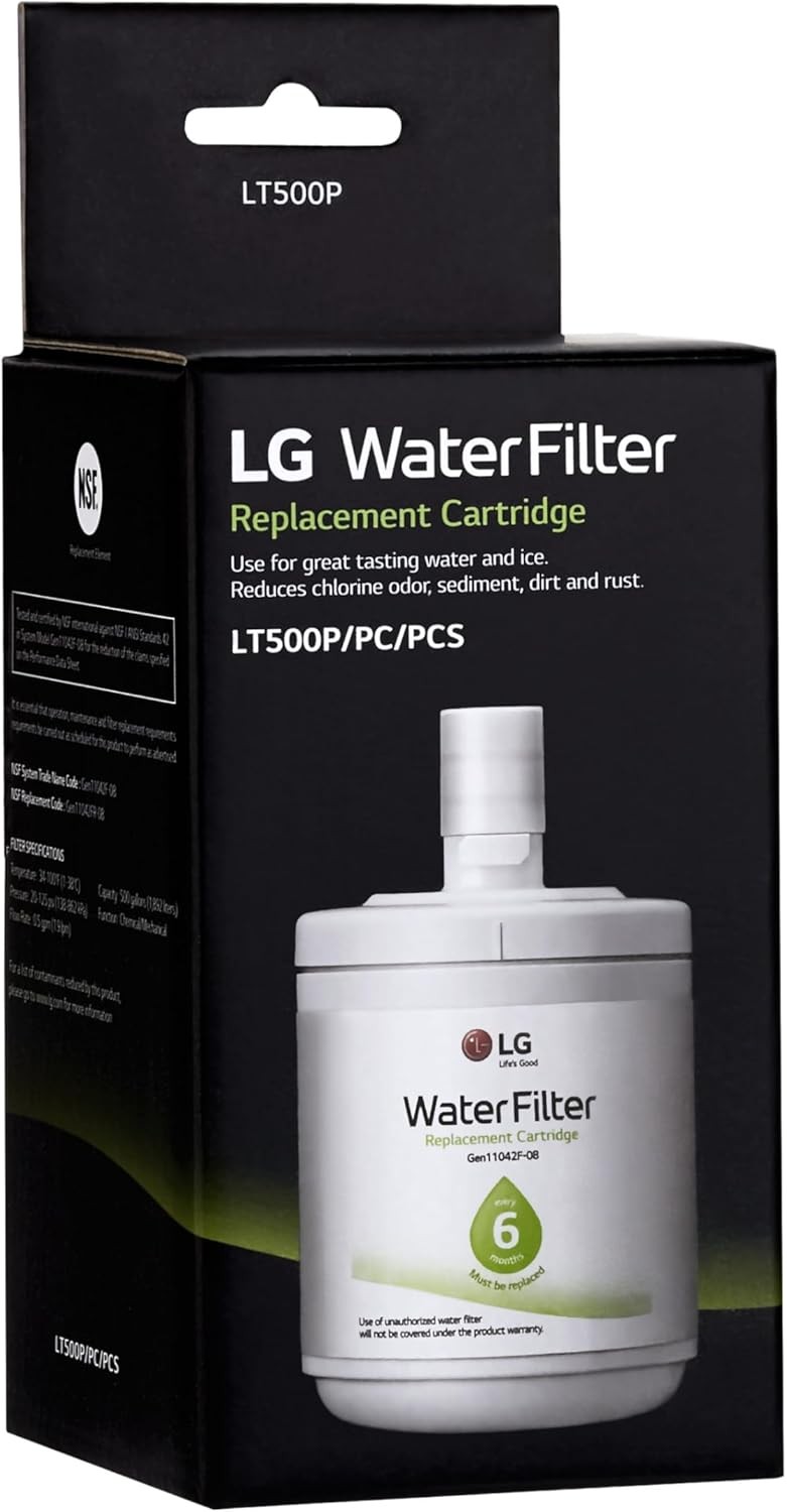 LG LT500P – 6 Month / 500 Gallon Capacity Replacement Refrigerator Water Filter
