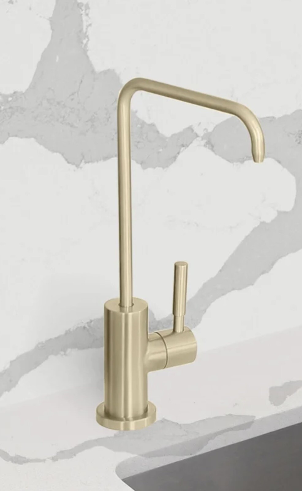 Water Filter Faucet – Stylish Brushed Gold Melfi K-147