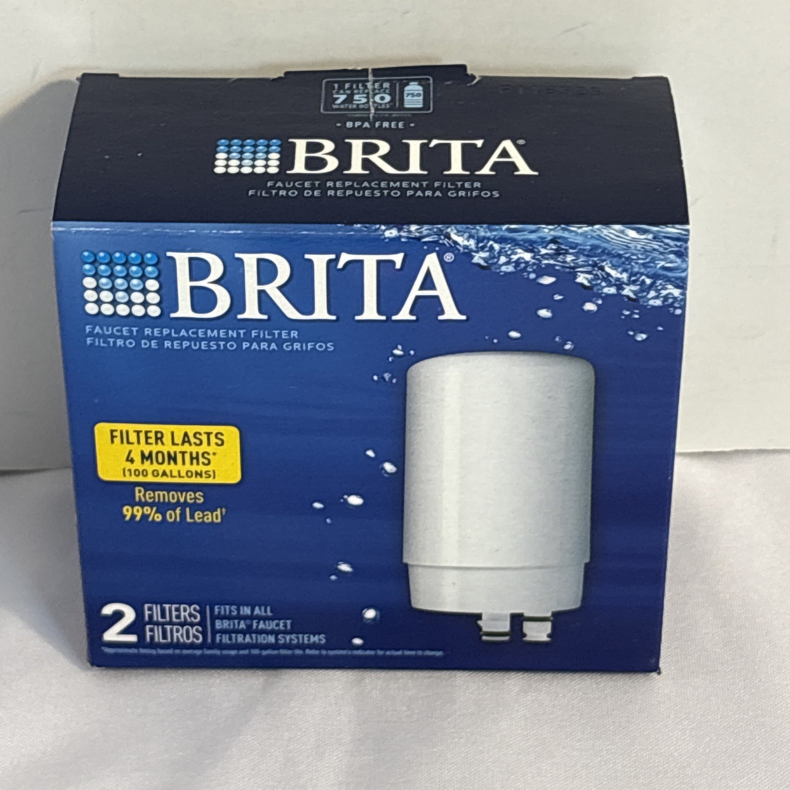 BRITA FR-200 Faucet Replacement Filter 2-PACK 060258363111