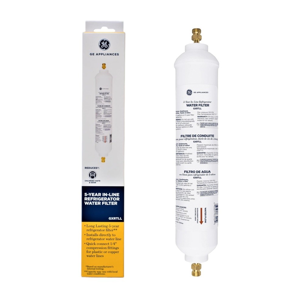 3PK GE Appliances GXRTLL Water Filter reducing chlorine taste, odor and sediment