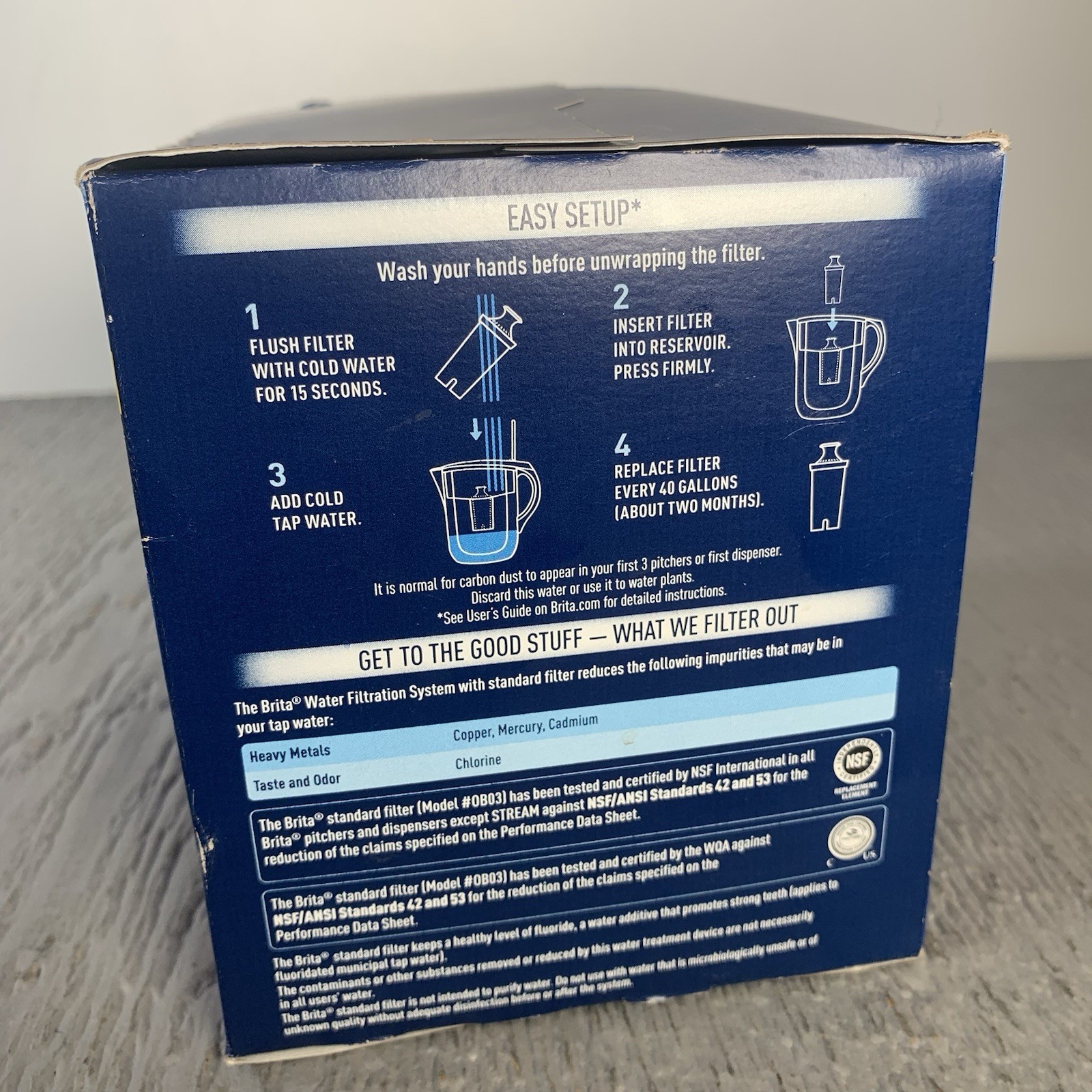 Brita Standard Water Filter Replacement Filters for Pitchers and Dispensers 6 PK
