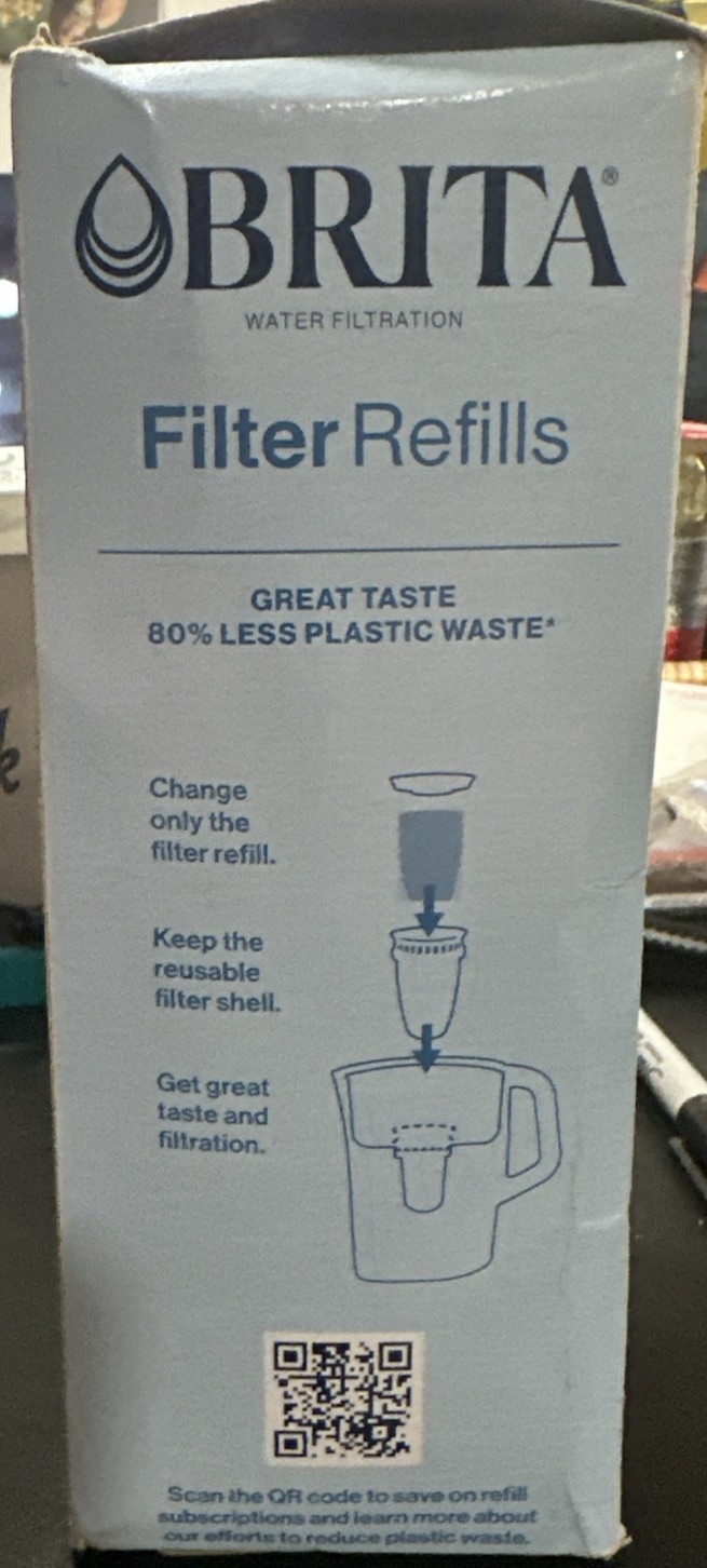 Brita Refillable Water Filter Refills, 3 Count